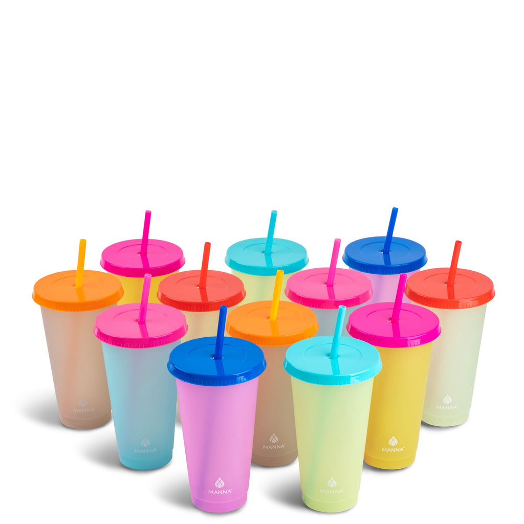 12-Piece Bright Color-Changing Cup Set