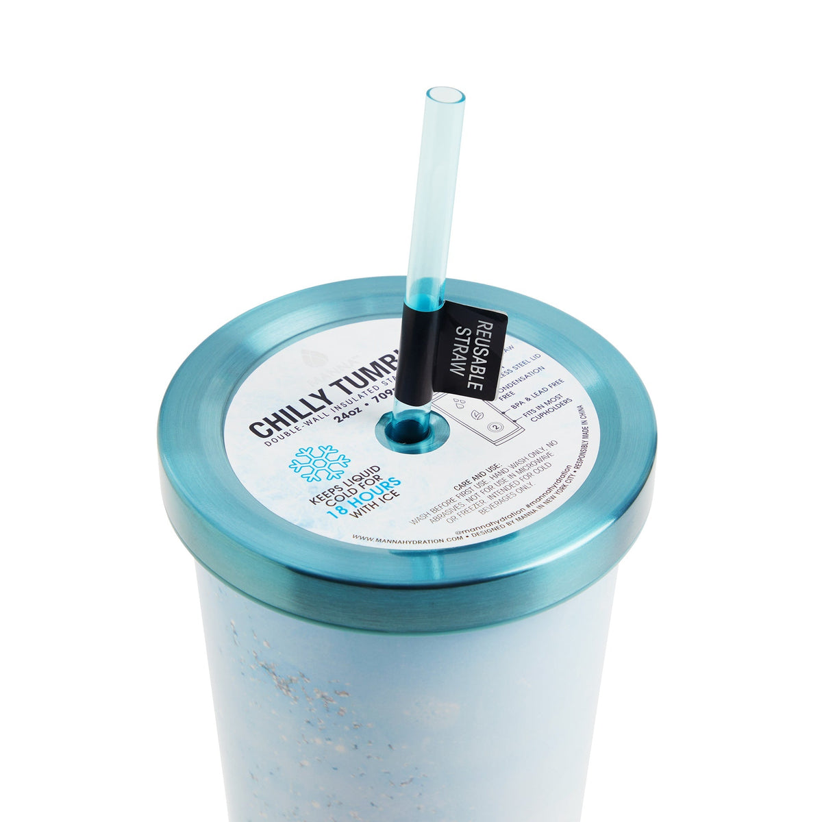 24 oz Marble Chilly Tumbler
