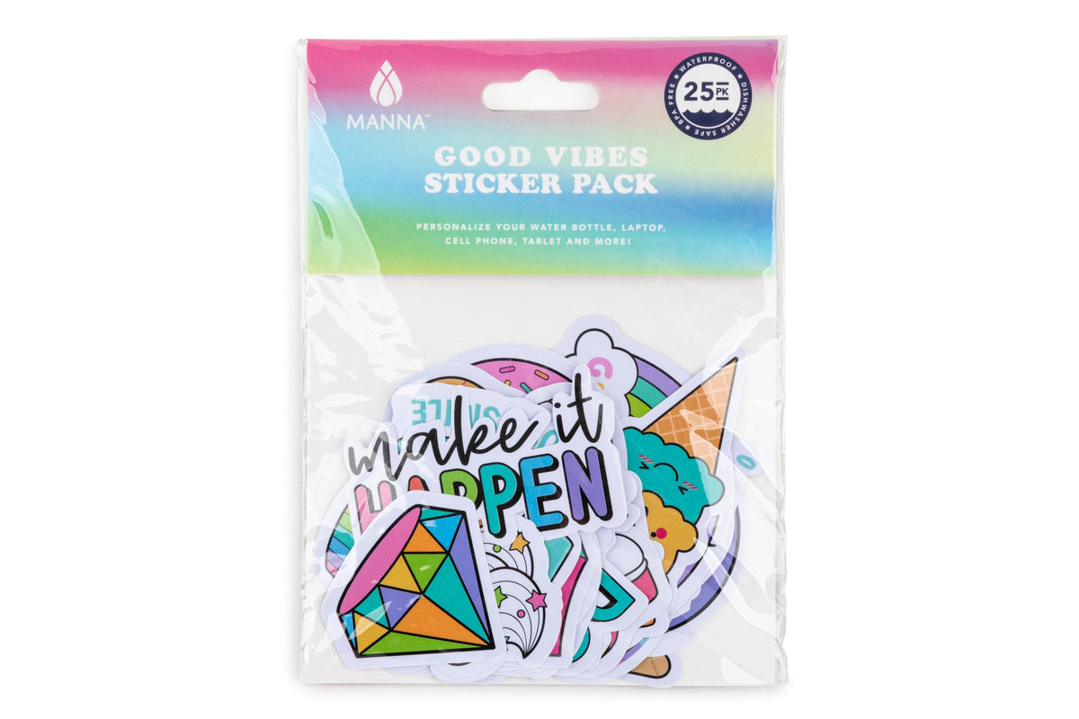 "Good Vibes" Hydration Sticker Pack