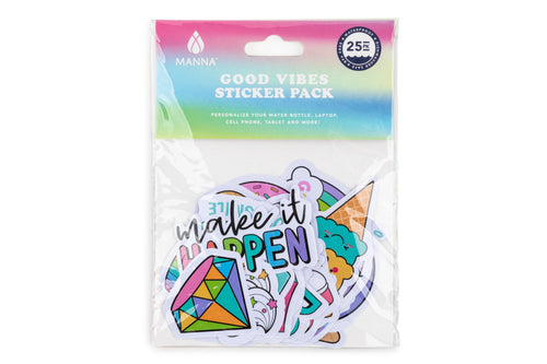 "Good Vibes" Hydration Sticker Pack