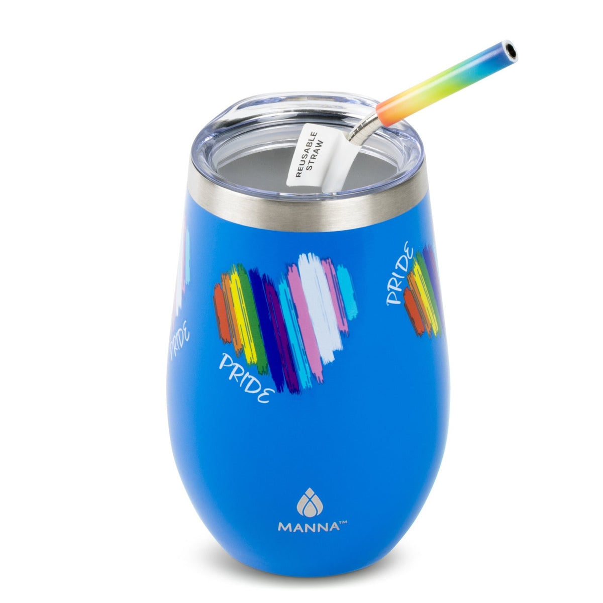 17 oz Straw Wine Tumbler, Pride Collection