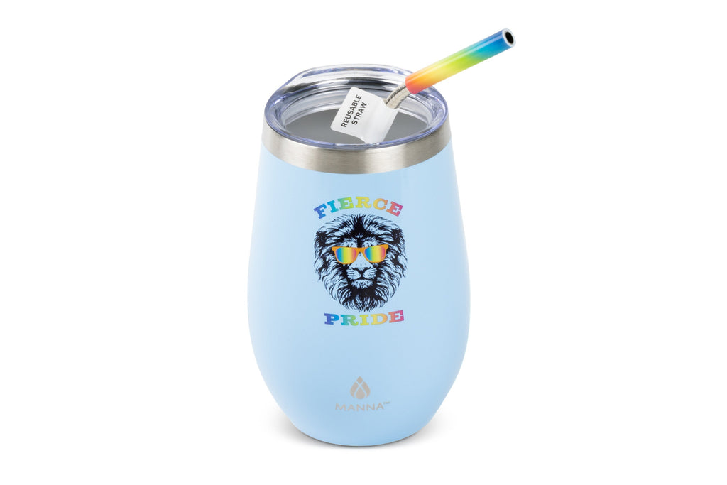 17 oz Straw Wine Tumbler, Pride Collection