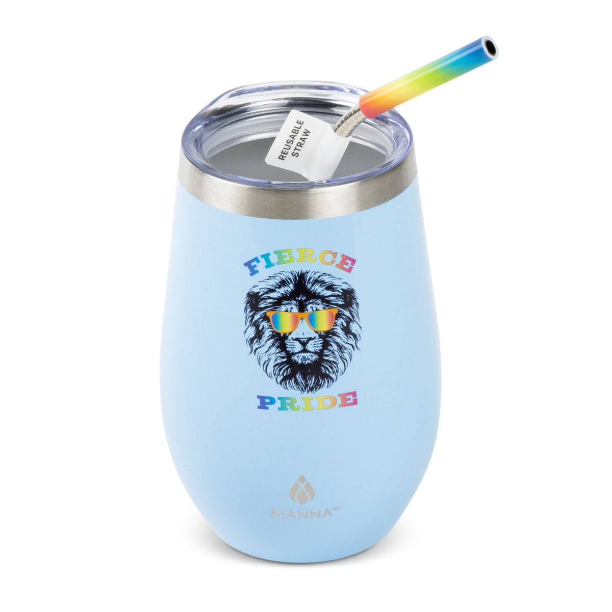 17 oz Straw Wine Tumbler, Pride Collection
