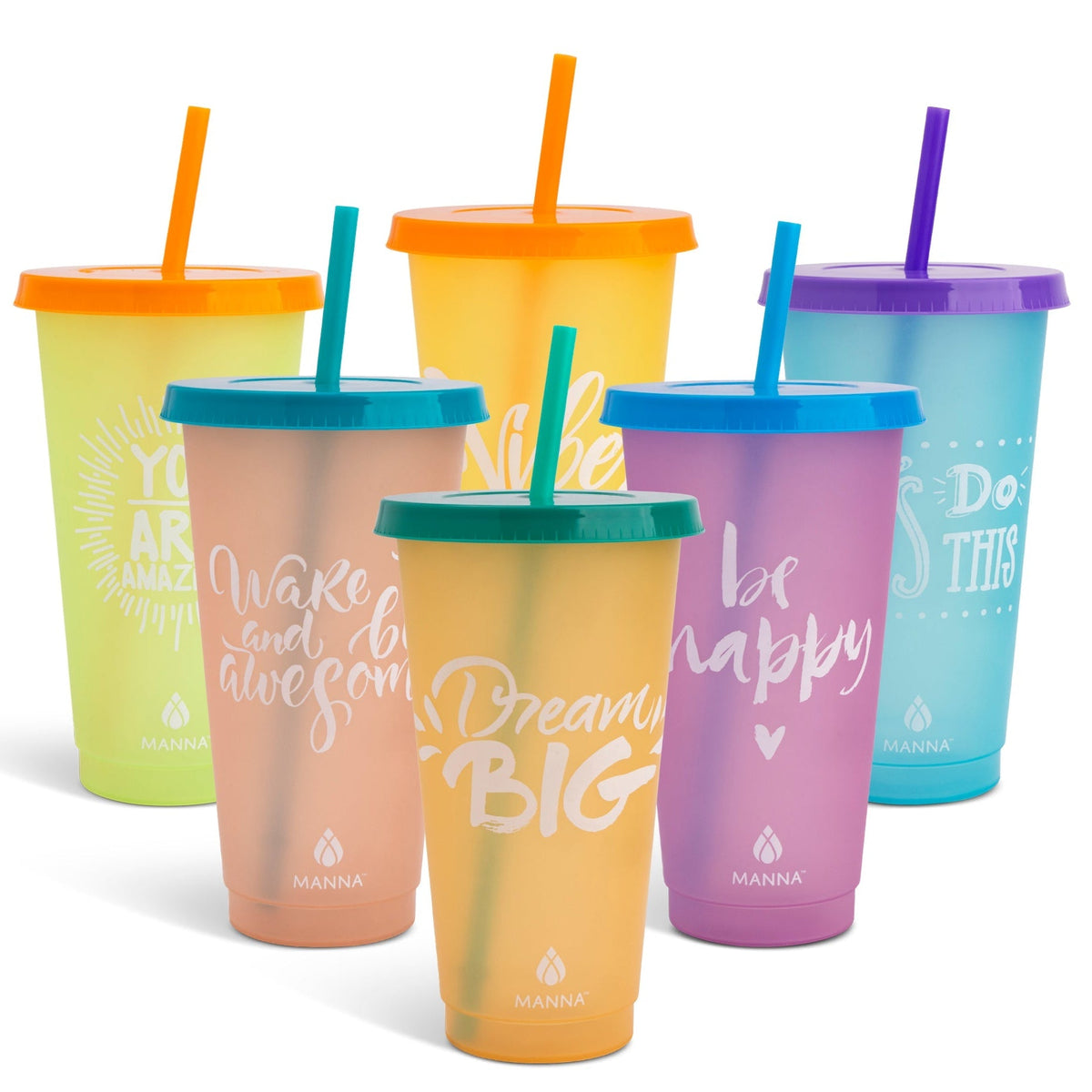 6-Piece Motivation Color-Changing Cup Set