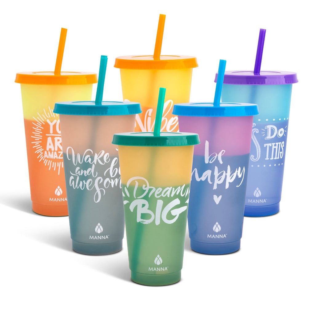 6-Piece Motivation Color-Changing Cup Set