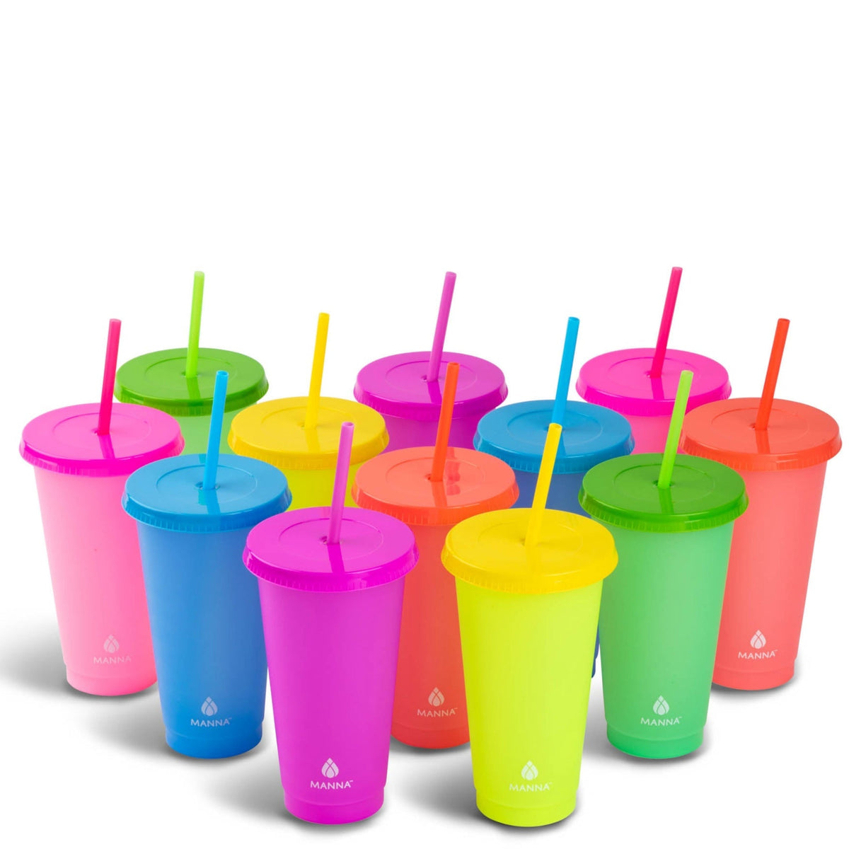 24-Piece Rainbow Color-Changing Cups