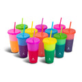 24-Piece Rainbow Color-Changing Cups