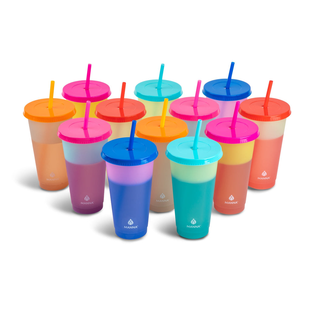 12-Piece Bright Color-Changing Cup Set