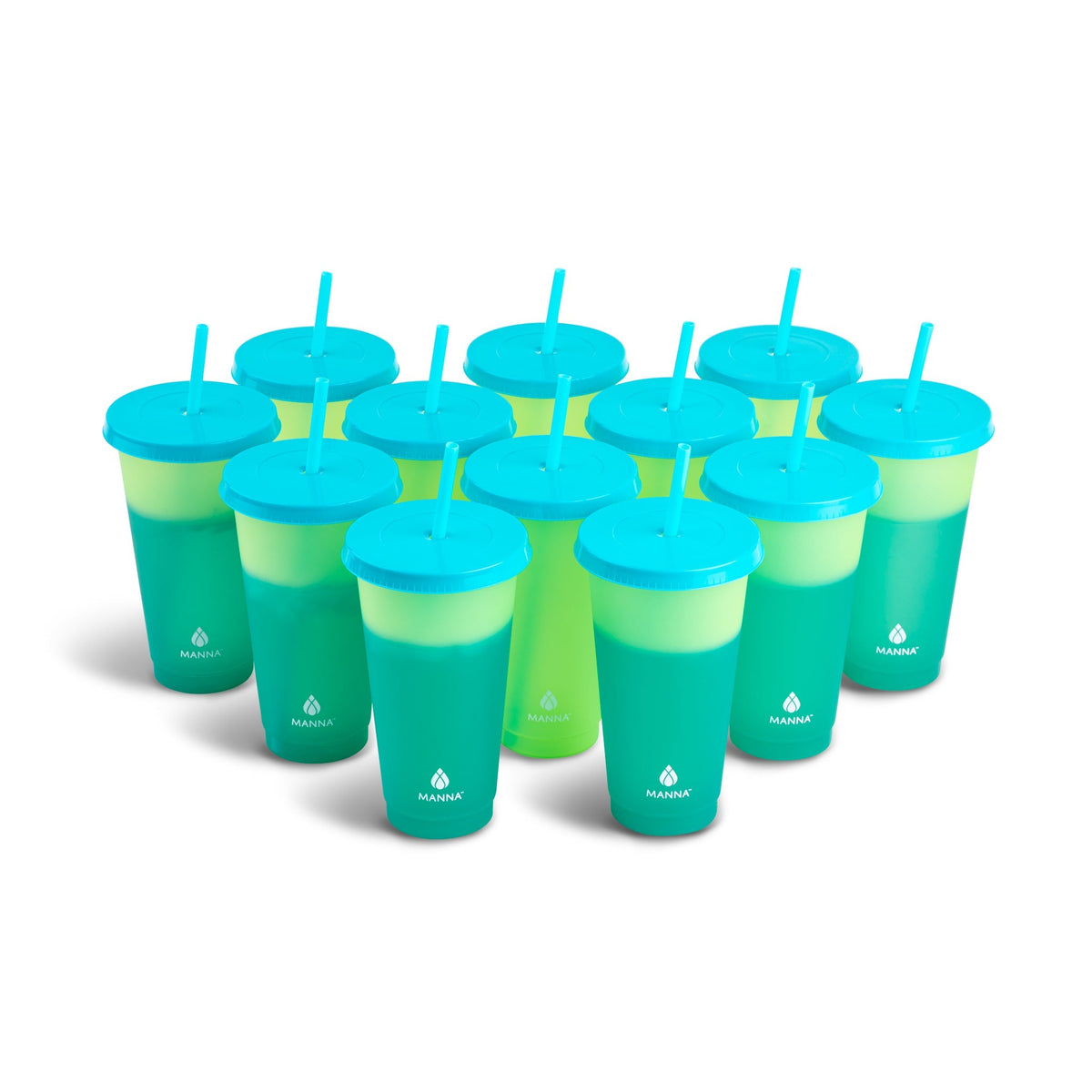 24-Piece Lime Color-Changing Cup Set