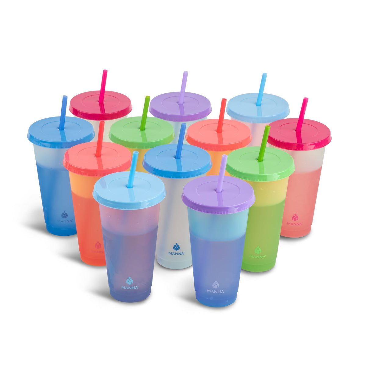 24-Piece Rainbow Color-Changing Cups